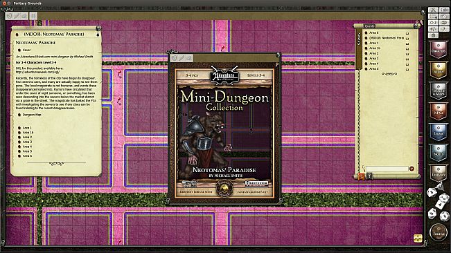 Fantasy Grounds - Mini-Dungeon #018: Neotomas' Paradise (PFRPG)