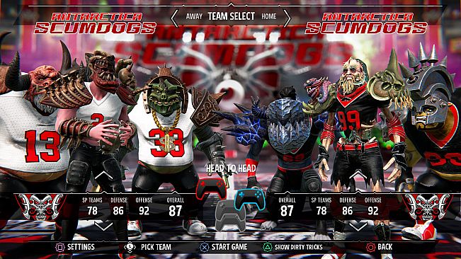 Mutant Football League 2: GWAR: Antarctica Scumdogs