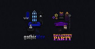 RPG Maker MZ - Gothic Blue Halloween Party