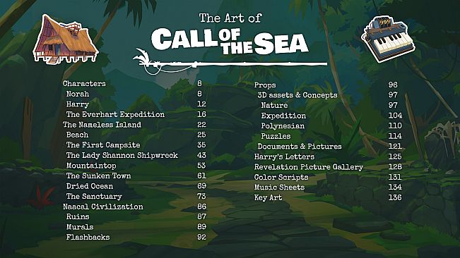 Call of the Sea Art Book