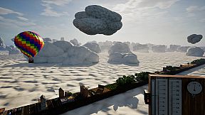 Endlessly side-scrolling Balloon Simulator 2024