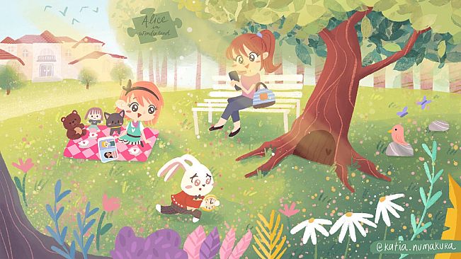 Alice in Wonderland - a jigsaw puzzle tale