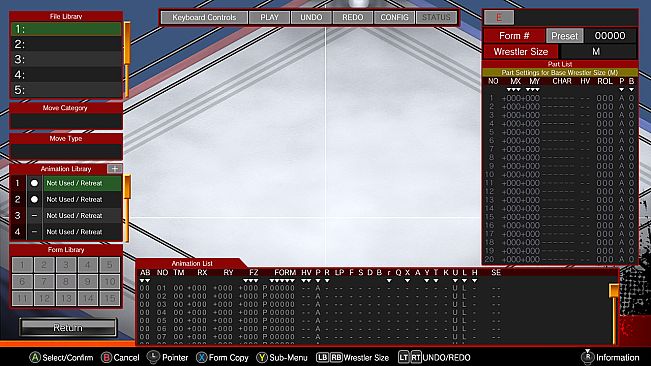 Fire Pro Wrestling World – Move Craft