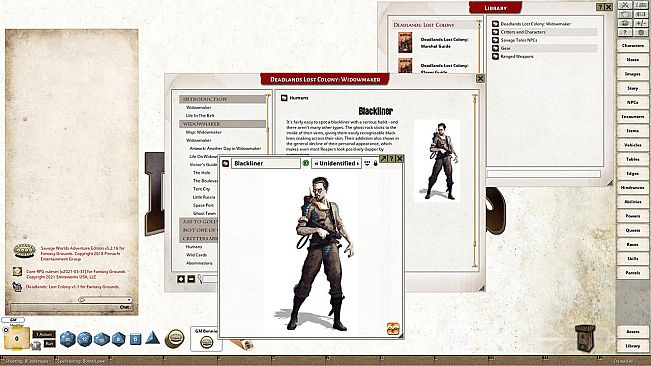 Fantasy Grounds - Deadlands Lost Colony: Widowmaker