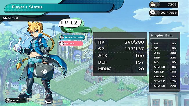 Kingdom's Return - "Azure Striker Gunvolt" Crossover Character Skin