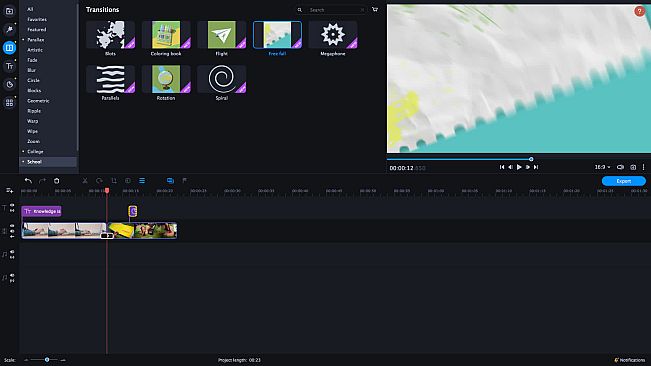 Movavi Video Editor Plus 2021 Effects - Education Set