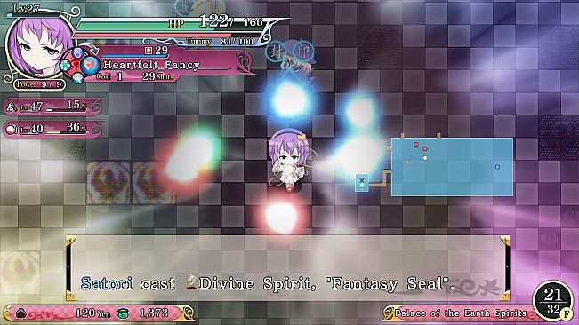 Player character "Satori Komeiji" (Touhou Genso Wanderer -Reloaded-)