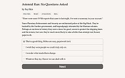 Asteroid Run: No Questions Asked