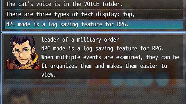 RPG Maker MZ - Message log plug-ins