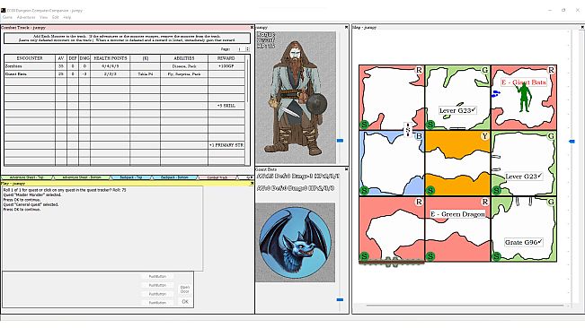 D100 Dungeon Computer Companion
