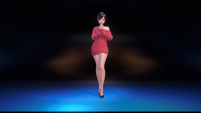 Angel Legion-DLC Off-Shoulder Sweater (Red)
