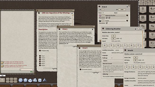 Fantasy Grounds - Mini-Dungeon #020: Sepulchre of the Witching Hour's Sage (5E)
