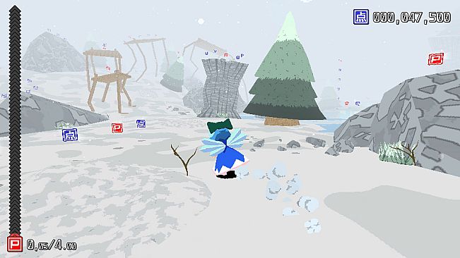 Cirno! Lifts a Boulder