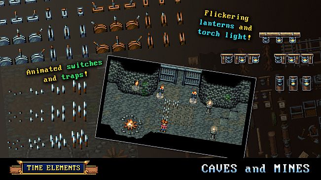 RPG Maker MZ - Time Elements - Caves and Dungeons