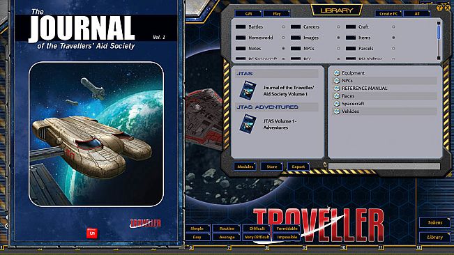 Fantasy Grounds - Journal of the Travellers' Aid Society Volume 1