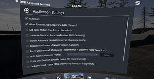 OVR Advanced Settings