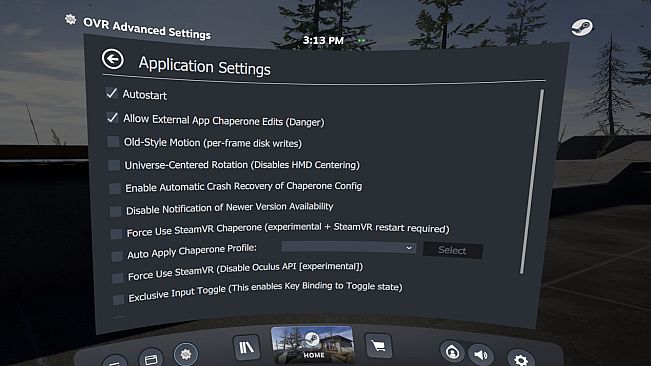 OVR Advanced Settings