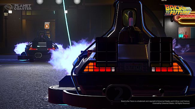 Planet Coaster - Back to the Future Time Machine Construction Kit