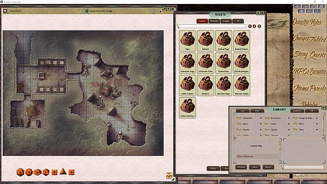 Fantasy Grounds - FG Theme - Wizard's Desk