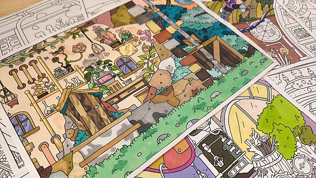 HIDDEN CATS 4: Aetherpunk - Coloring Book