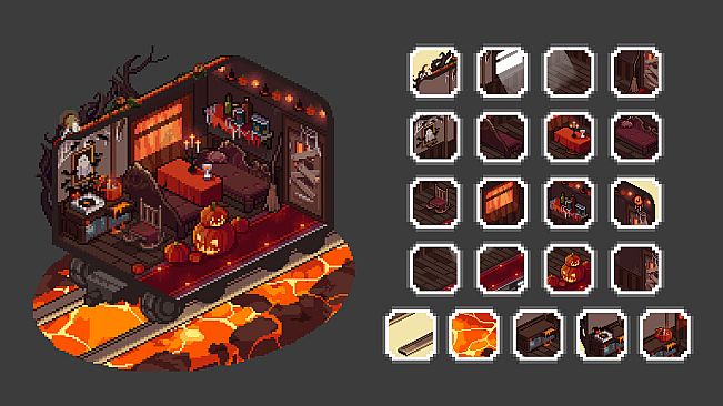 Mini Cozy Room : Lo-Fi - Halloween Pack