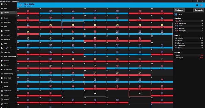 Baseball Legacy Manager 24