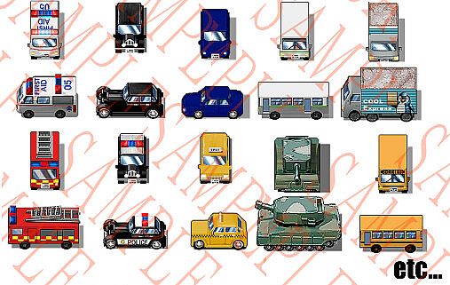 RPG Maker MV - Various cars Characters set