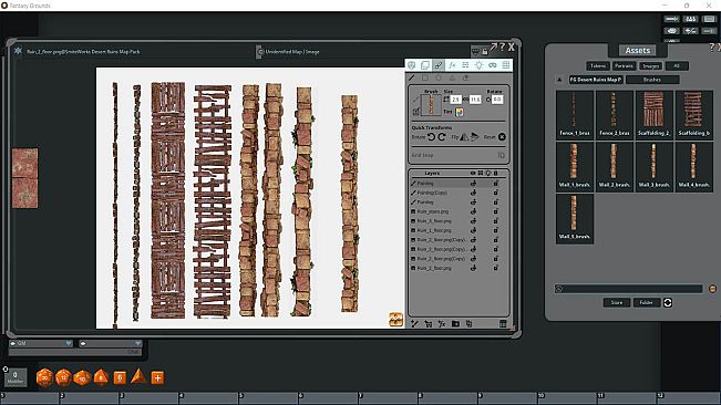 Fantasy Grounds - FG Desert Ruins Map Pack