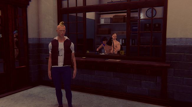 Cyberpunk men for Fuck in police