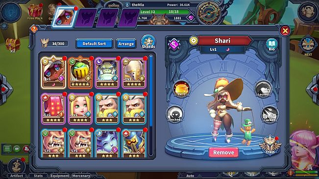 Endless World Idle RPG - Shari Mercenary Pack