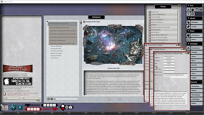 Fantasy Grounds - Shadow of the Demon Lord Hunger in the Void