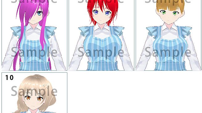 RPG Maker 3D Character Converter - Gee-kun-soft character 04 Maid clothes