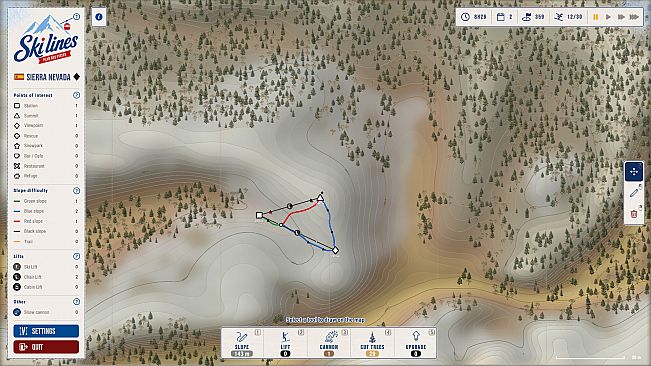 Ski Lines: Trail Map