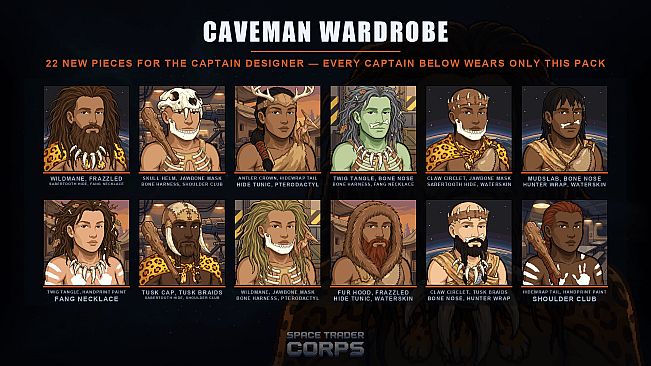 Space Trader Corps - Caveman Captains Garb