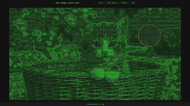 100 Hidden ASCII Cats