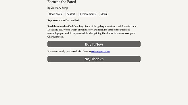 Fortune the Fated — Representatives Declassified