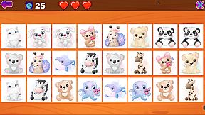 Cute Animals Memory Card Game