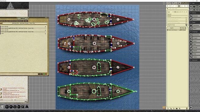 Fantasy Grounds - Pathfinder RPG - Pathfinder Flip-Map - Classic Ship