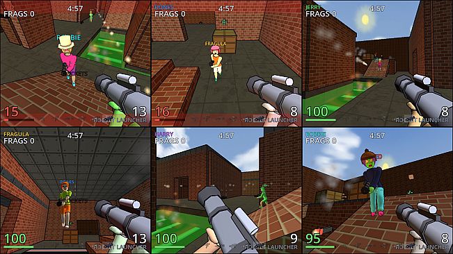 Sixshooters: A 6 Player Split-Screen FPS