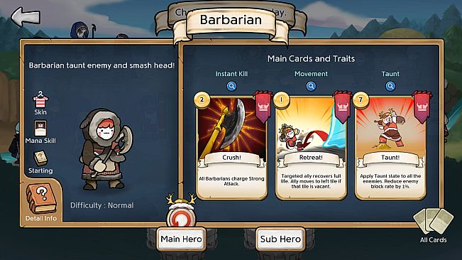 3 Minute Heroes - Snowland (Barbarian Skin)