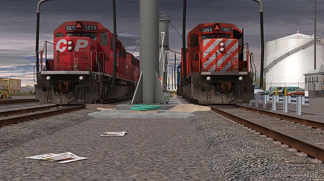 Trainz 2022 DLC - CP SD40-2 #5865-5879 Dual Flags