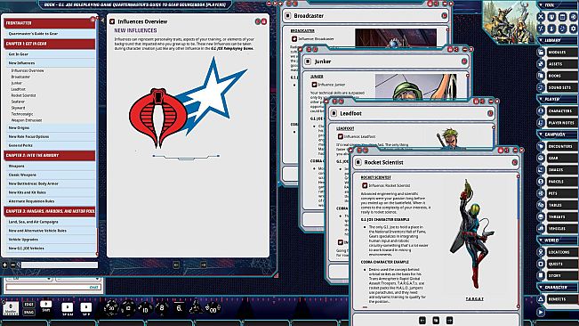 Fantasy Grounds - G.I. JOE Roleplaying Game Quartermaster's Guide to Gear Sourcebook