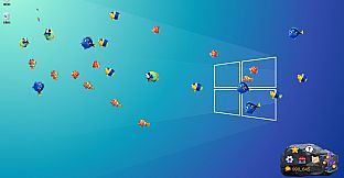 Screen Fish:Desk Water World