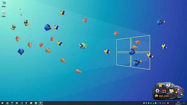 Screen Fish:Desk Water World