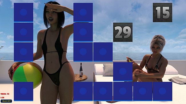Sexy Memory Puzzle - Pool Girls