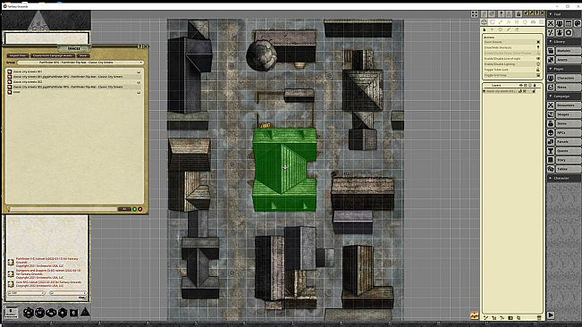 Fantasy Grounds - Pathfinder RPG - Pathfinder Flip-Map - Classic City Streets