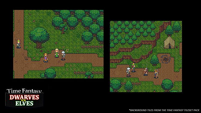 RPG Maker MZ - Time Fantasy Add-on: Dwarves Vs Elves