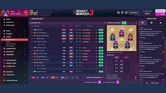 iBasket Manager 3 - Online Basketball Manager