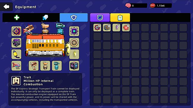Bomb Vehicle The Idle Clicker - DF Express Strategic Transport Train