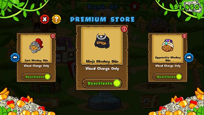 Bloons TD 5 - Samurai Ninja Monkey Skin